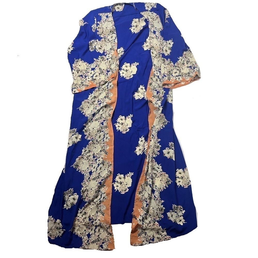 My Story Blue floral Kimono cardigan One size